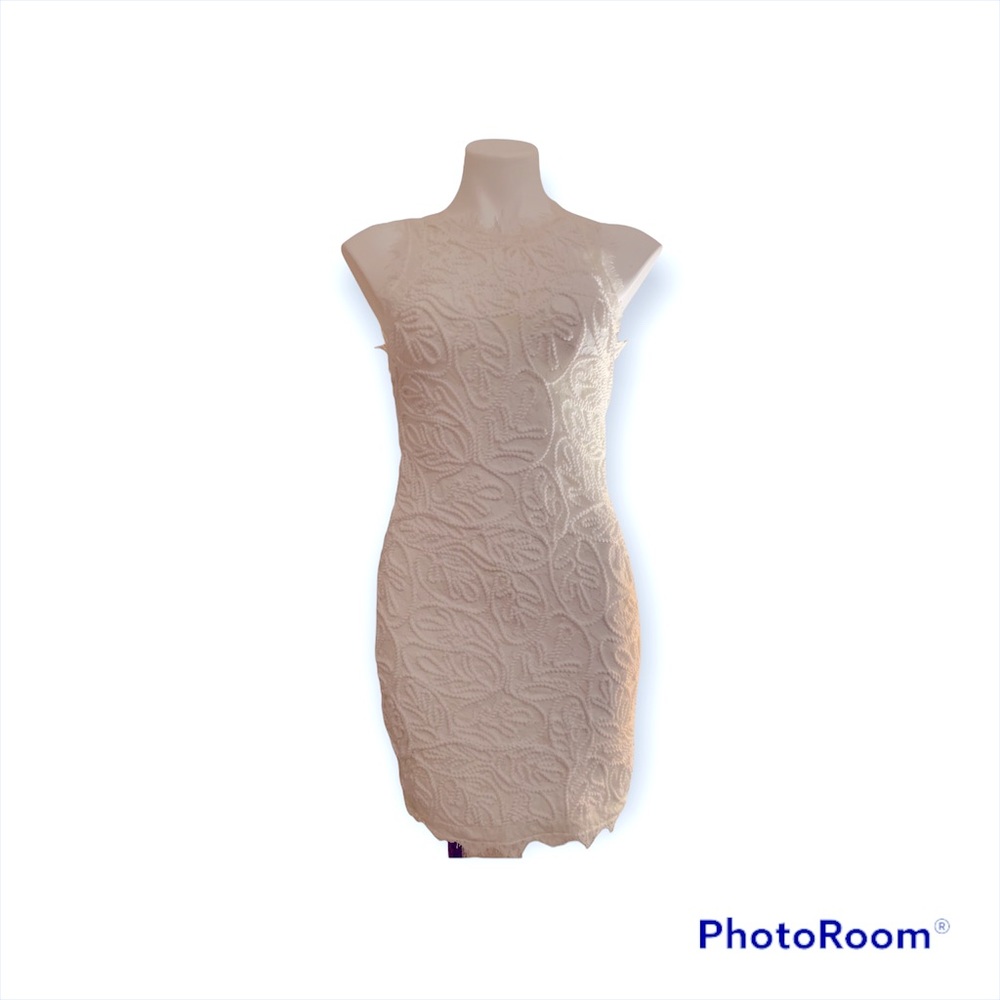 White detailed dress